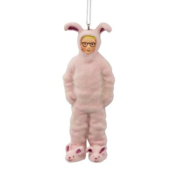 Hallmark Ornament A Christmas Story Ralphie Parker in Pink Bunny Suit - Picture 1 of 12